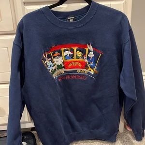 Embroidered Warner Bros Crewneck
